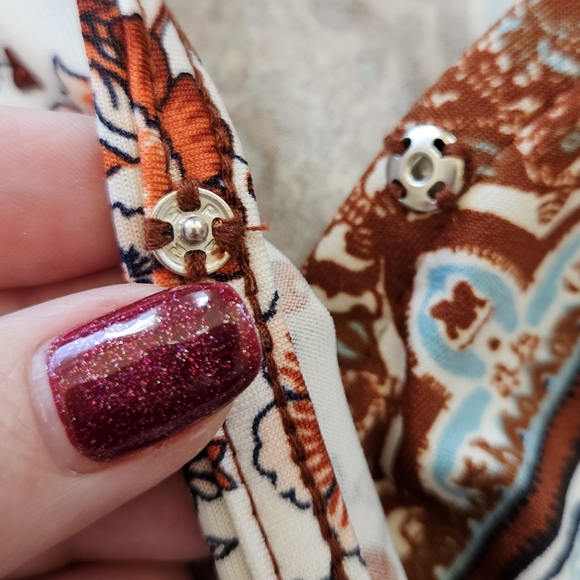 Venus Surplice Blouse with Faux Tie - Picture 9 of 11